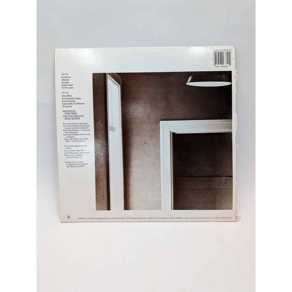 Steve Perry Street Talk Vinyl LP Album 1984 Columbia FC 39334 Oh Sherrie Rock - Picture 2 of 10